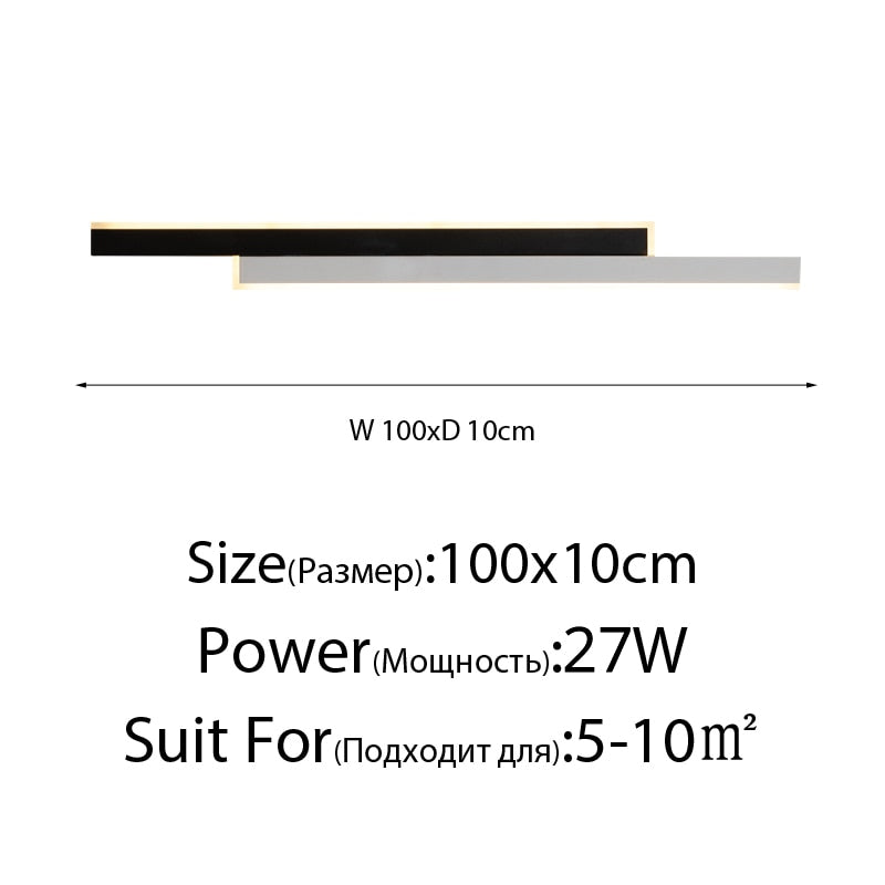 Aluminum LED Wall Lights For Bedside Stairway Foyer Kitchen Gallery Office Living Room Restaurant Indoor Simple Home Fixtures - homemotto