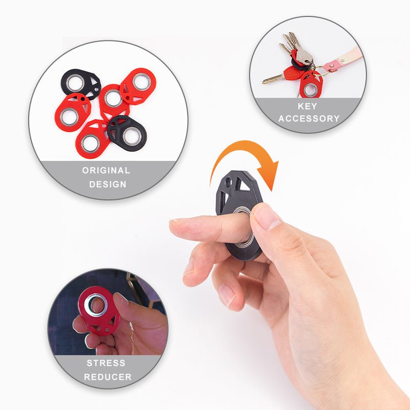 Creative Fidget Spinner Toy Keychain Hand Spinner Anti-Anxiety Toy Relieves Stress Finger Spinner Keychain Bottle Opener Kids Toy - homemotto