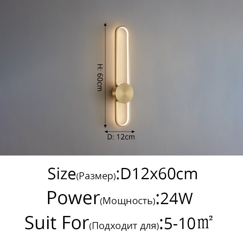 Long Wall Light For Bedroom Living Room Surface mounted background Room Decor Wall indoor Lighting Fixture support dropshipping - homemotto