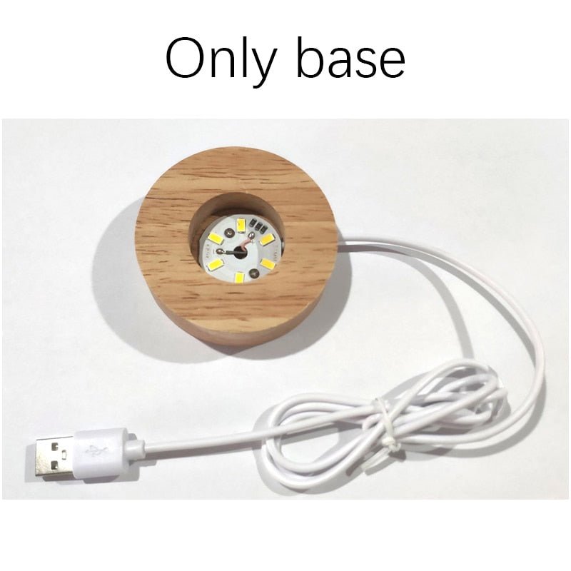 Moon Galaxy Projectors Atmosphere 3D Crystal Ball LED Night Light Home Bedroom Decor USB Plug-in Night Lamp Kids Couple Gifts - homemotto