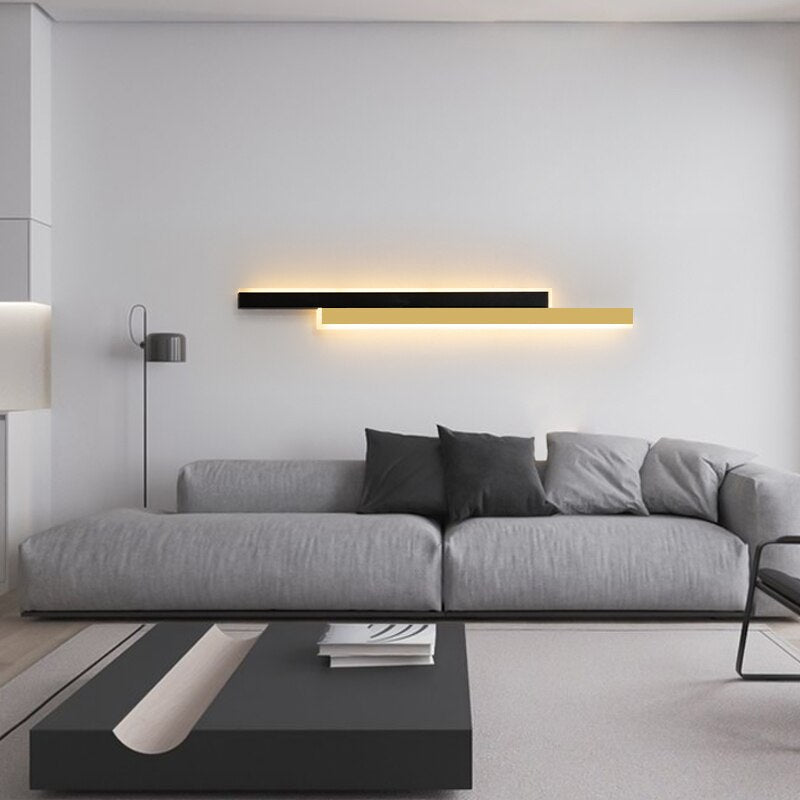 Aluminum LED Wall Lights For Bedside Stairway Foyer Kitchen Gallery Office Living Room Restaurant Indoor Simple Home Fixtures - homemotto