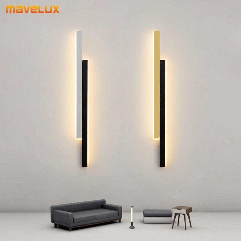 Aluminum LED Wall Lights For Bedside Stairway Foyer Kitchen Gallery Office Living Room Restaurant Indoor Simple Home Fixtures - homemotto