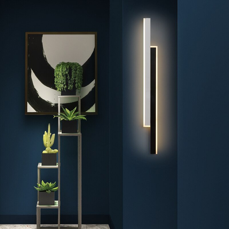 Aluminum LED Wall Lights For Bedside Stairway Foyer Kitchen Gallery Office Living Room Restaurant Indoor Simple Home Fixtures - homemotto