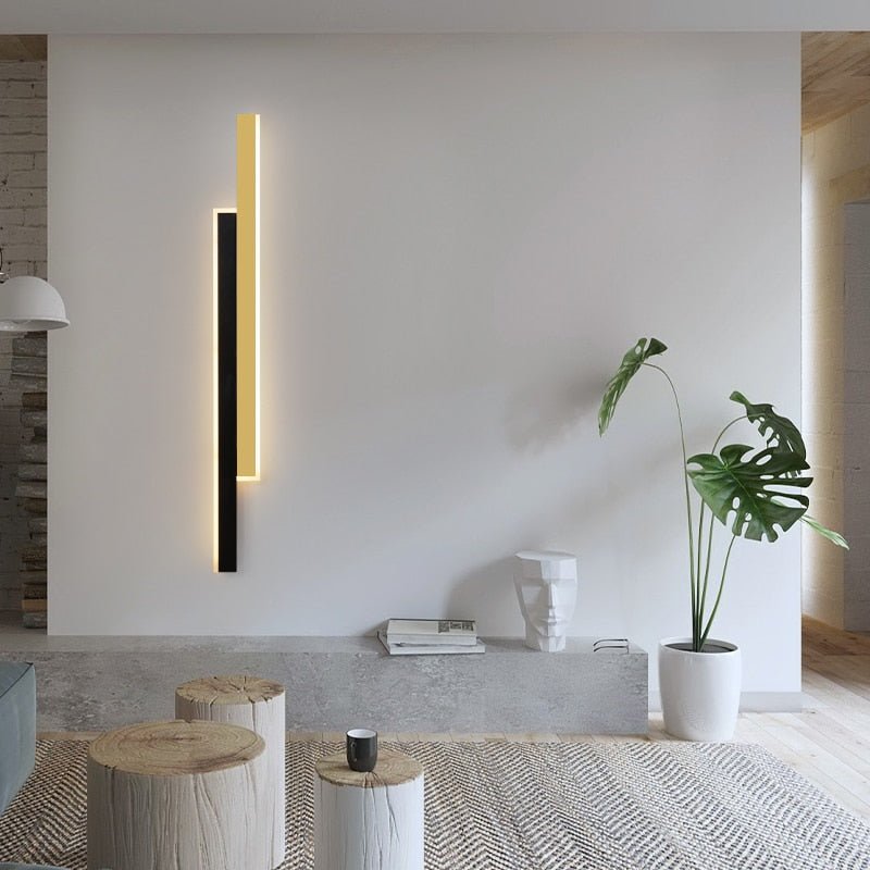 Aluminum LED Wall Lights For Bedside Stairway Foyer Kitchen Gallery Office Living Room Restaurant Indoor Simple Home Fixtures - homemotto