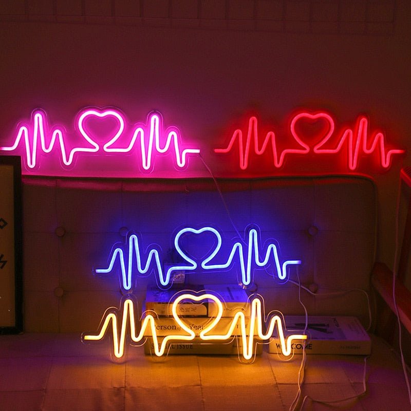 Heartbeat Neon Sign | Homemotto - homemotto