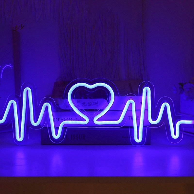 Heartbeat Neon Sign | Homemotto - homemotto