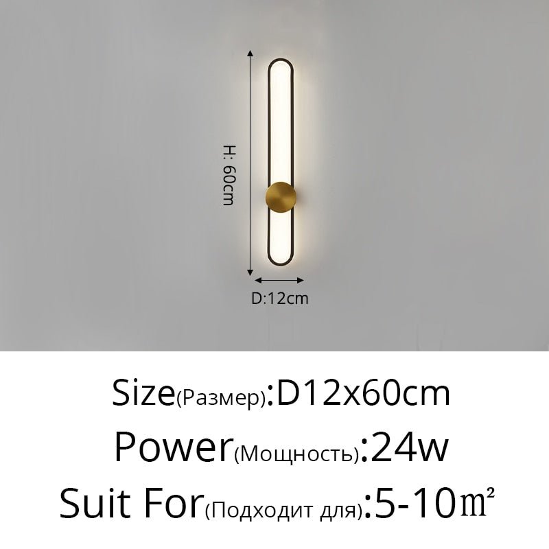Long Wall Light For Bedroom Living Room Surface mounted background Room Decor Wall indoor Lighting Fixture support dropshipping - homemotto